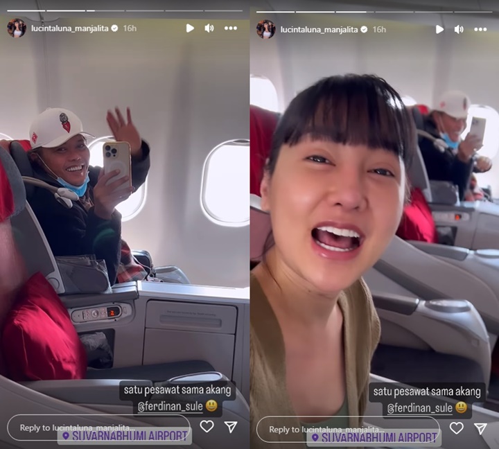 Sendirian ke Bangkok, Sule Digoda Lucinta Luna Saat Tak Sengaja Satu Pesawat