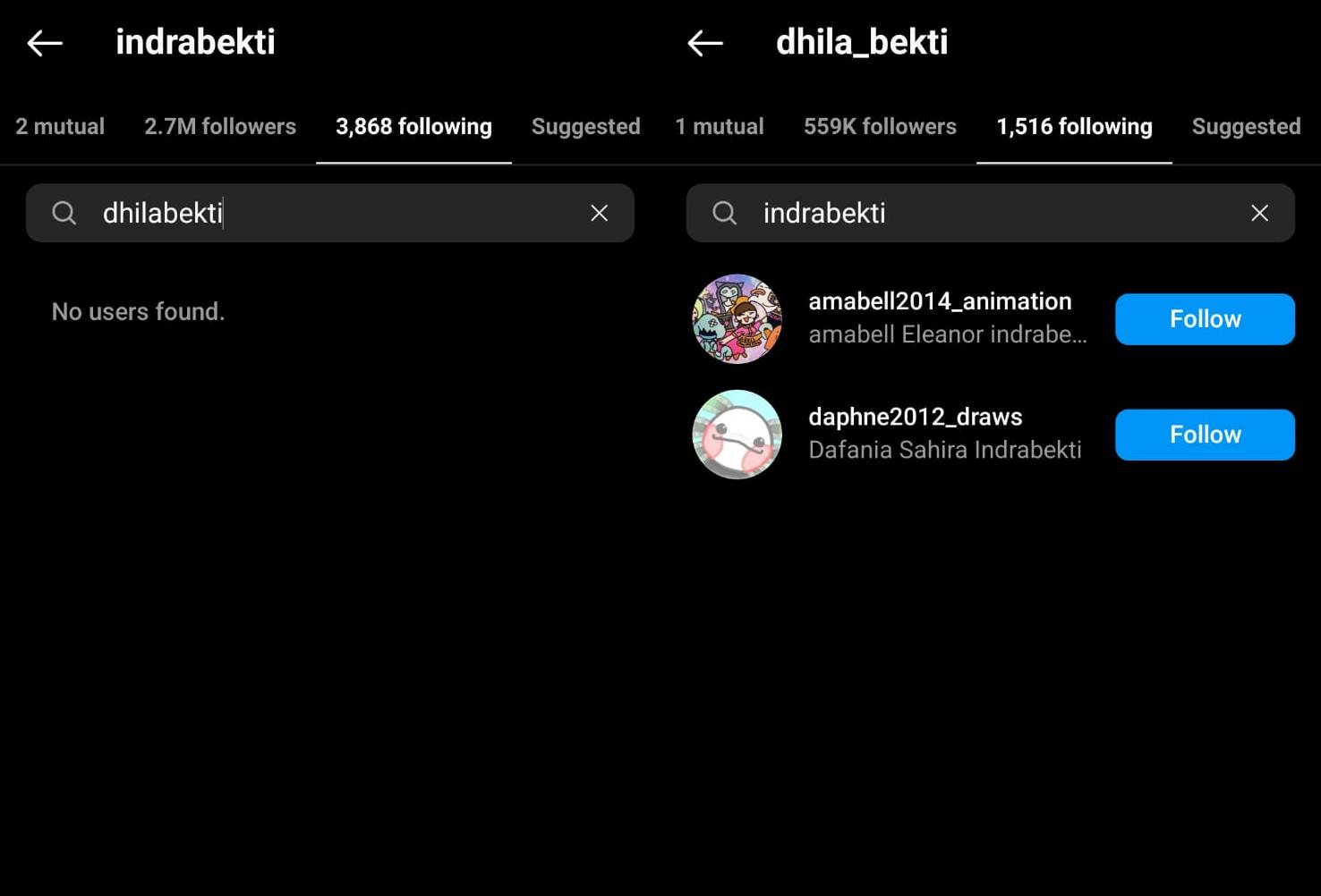 Indra Bekti dan Aldila Jelita saling unfollow