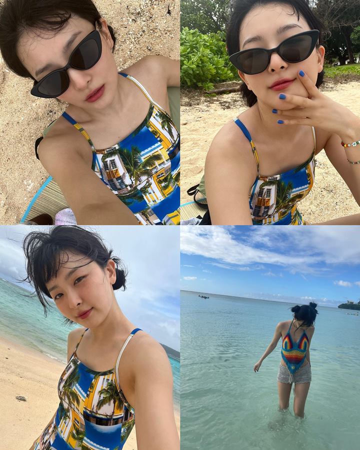 Biasa Tertutup, Seulgi Red Velvet Pamer Foto Pakai Baju Renang di Pantai Biasa Tertutup, Seulgi Red Velvet Pamer Foto Pakai Baju Renang di Pantai