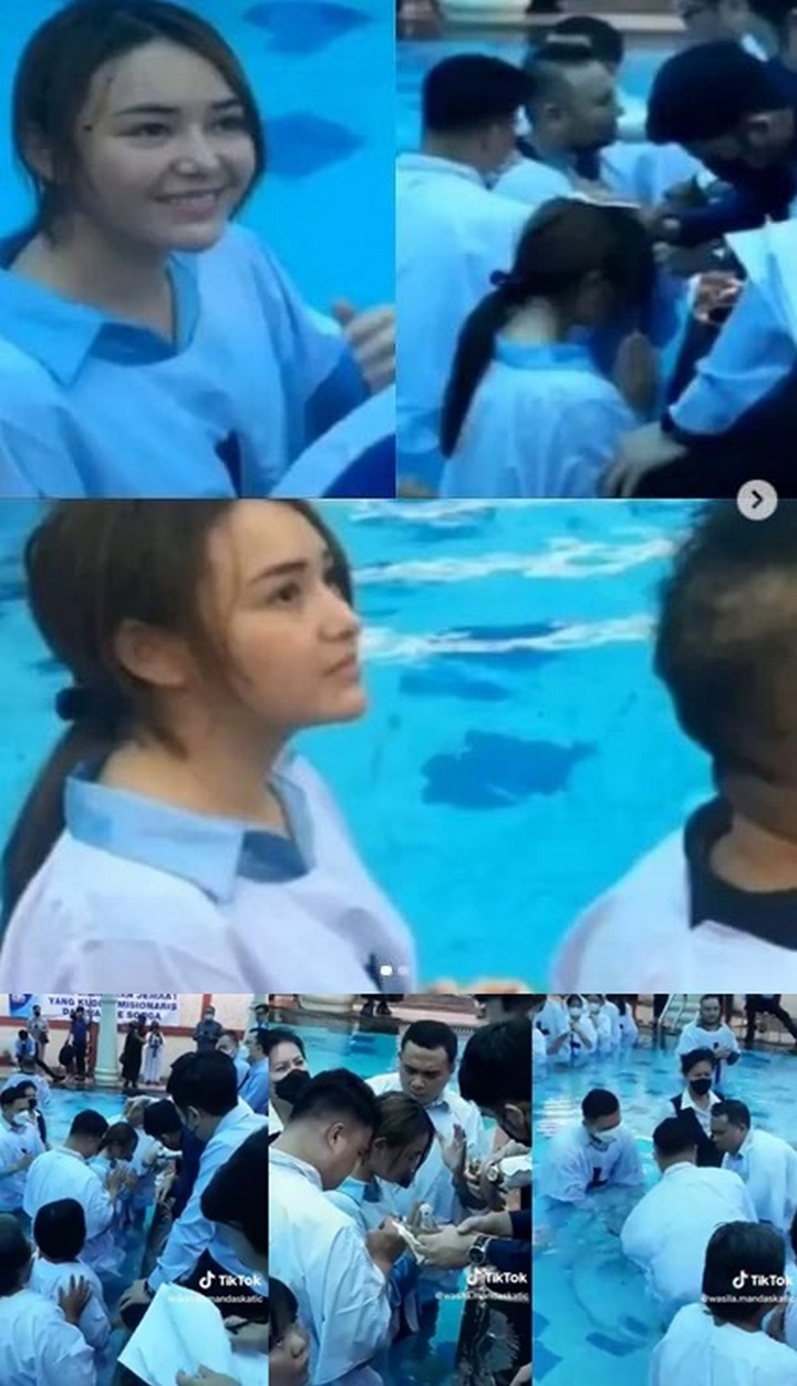 Amanda Manopo Jalani Prosesi Pembaptisan