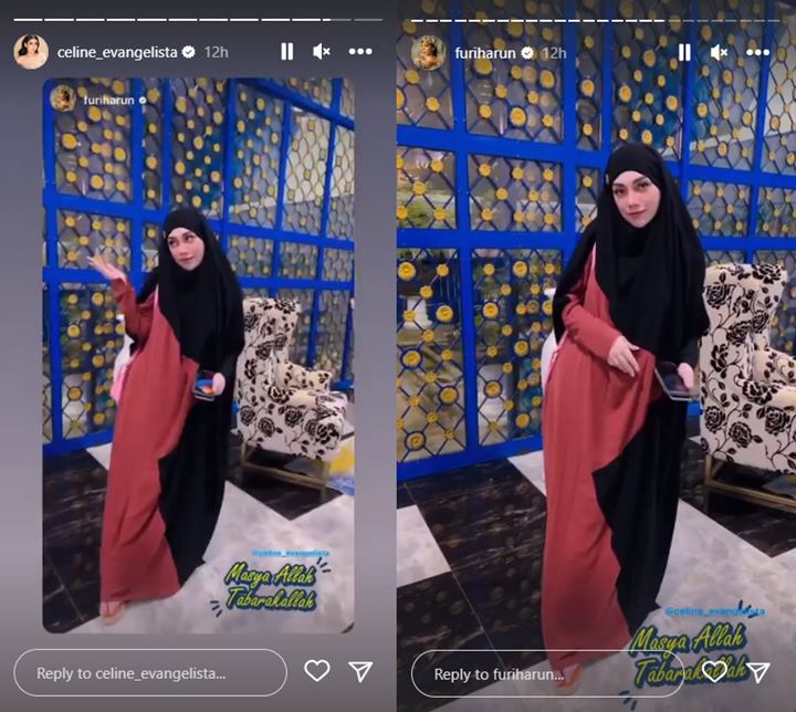 Video Diduga Habis Salat Viral, Celine Evangelista Kini Terciduk Tampil Syar\'i Video Diduga Habis Salat Viral, Celine Evangelista Kini Terciduk Tampil Syar\'i
