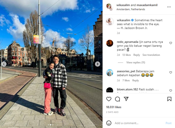 Wika Salim Diduga Dilamar Kekasih di Paris, Cincin Pada Jari Manis Bikin Salfok