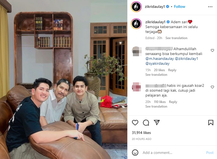 Pajang Foto Bareng Syakir, Zikri Daulay Cuek Dicibir \'Tukang Kompor\'