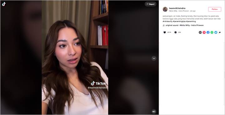 Bahas Perjuangan Mengasuh Anak, Pesan Terbuka Nikita Willy untuk Sesama Ibu-ibu Bak Penyemangat