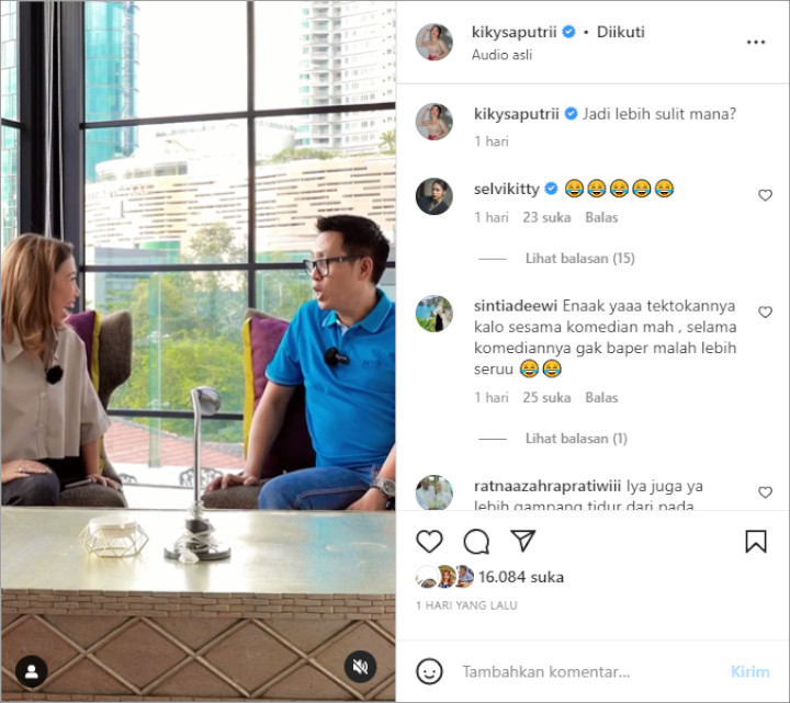 Ibu Indah Permatasari Pamer Besan Ningrat, Kiky Saputri Nyeletuk ke Pelawak Senior - Topik Pagi