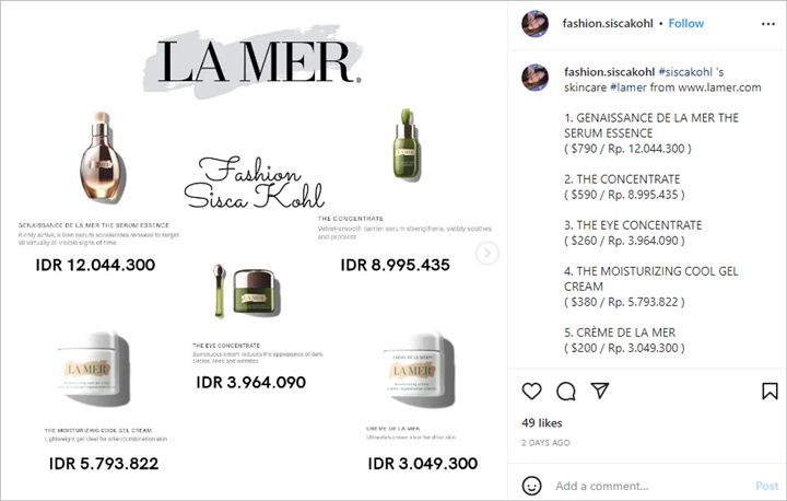 Pantas Punya Wajah Glowing, Sisca Kohl Pamer Deretan Skincare Harga Selangit