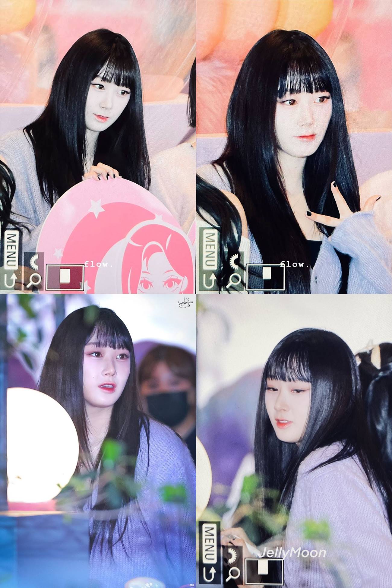 potret Giselle aespa dengan rambut poni penuh