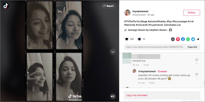 Bergaya Gemas, Mawar AFI Tampar Halus Netizen yang Ledek Wajahnya