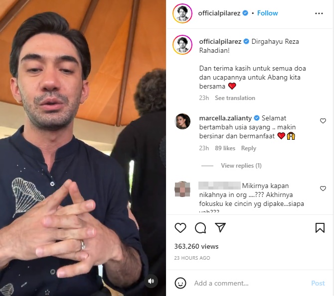 Reza Rahadian Bicara Soal Cinta, Cincin di Jari Manis Bikin Salfok
