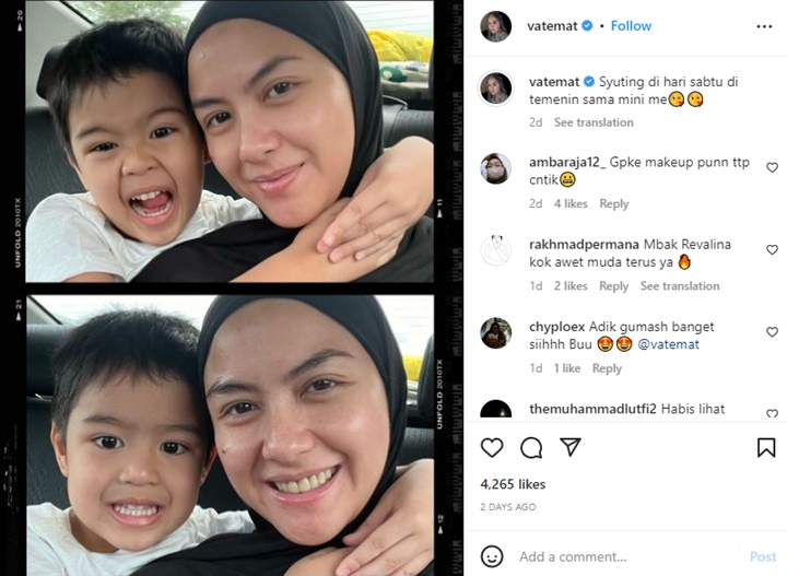 Perankan Istri Tertindas, Revalina S. Temat Pede Pamer Selfie Bare Face