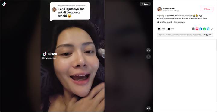 Nafkah Bulanan Steno Ricardo Dibanding-bandingkan, Mawar AFI Jawab Cerdas