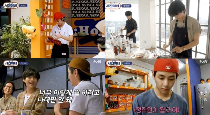 Choi Woo Shik Sebut V BTS Kerja Lampaui Harapan Selama di \'Jinny\'s Kitchen\'