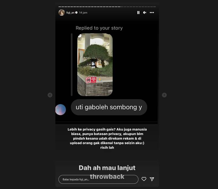 Ulah Orang Tak Dikenal Jadi Alasan Fuji An Pasang Larangan Foto di depan Rumah Baru