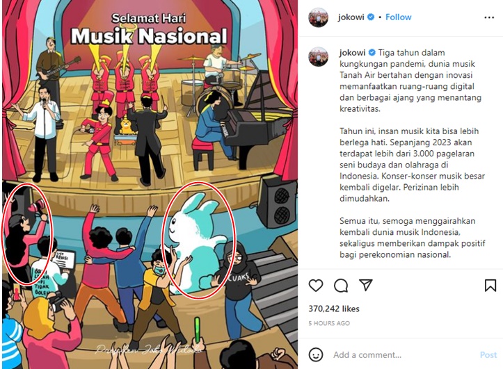 Jokowi Masukkan BLACKPINK dan NewJeans di Poster Peringatan Hari Musik Nasional