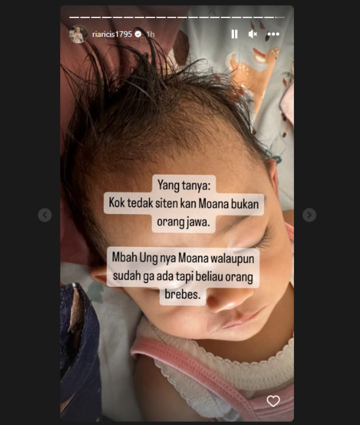 Moana Disebut Bukan Orang Jawa, Ria Ricis Ungkap Alasan Gelar Tedak Siten