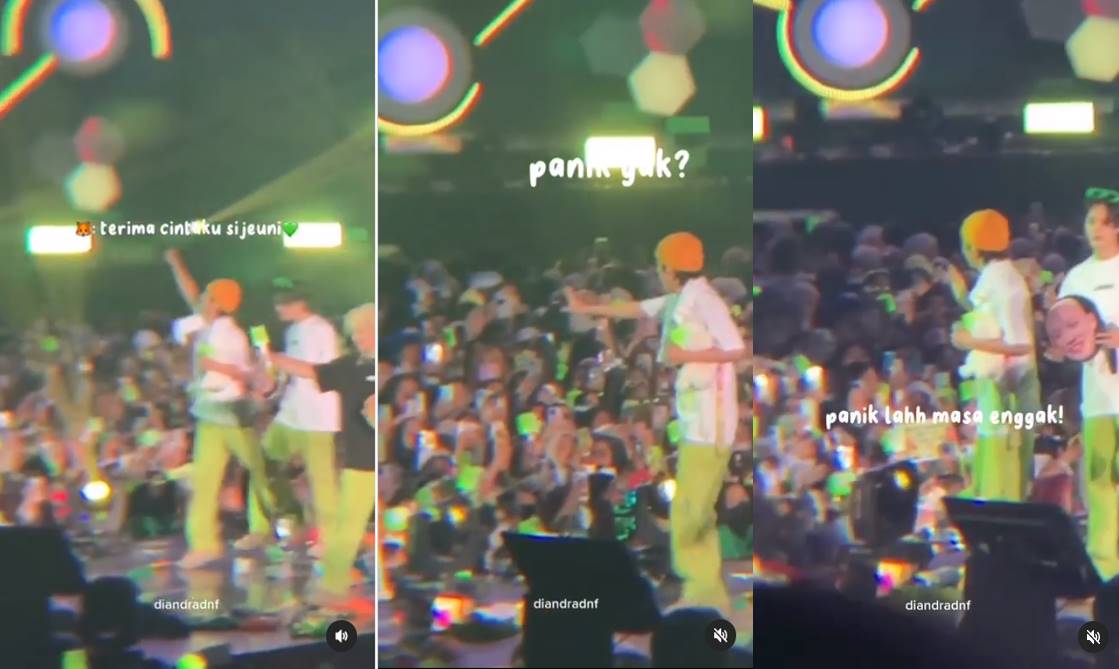 Renjun NCT panik usai melempar barang ke penggemar