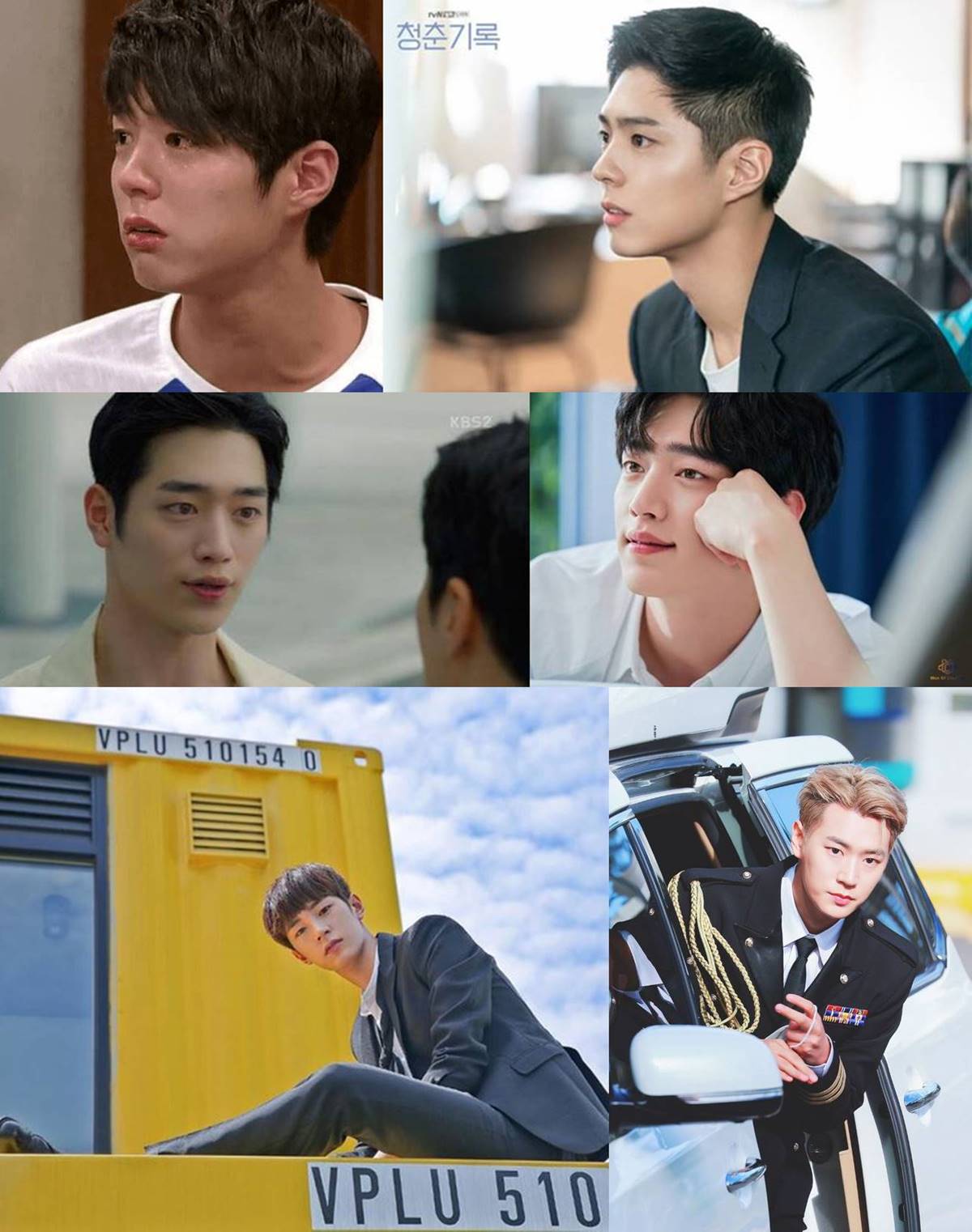 Perubahan fitur wajah Park Bo Gum, Seo Kang Joon, Park Seo Ham