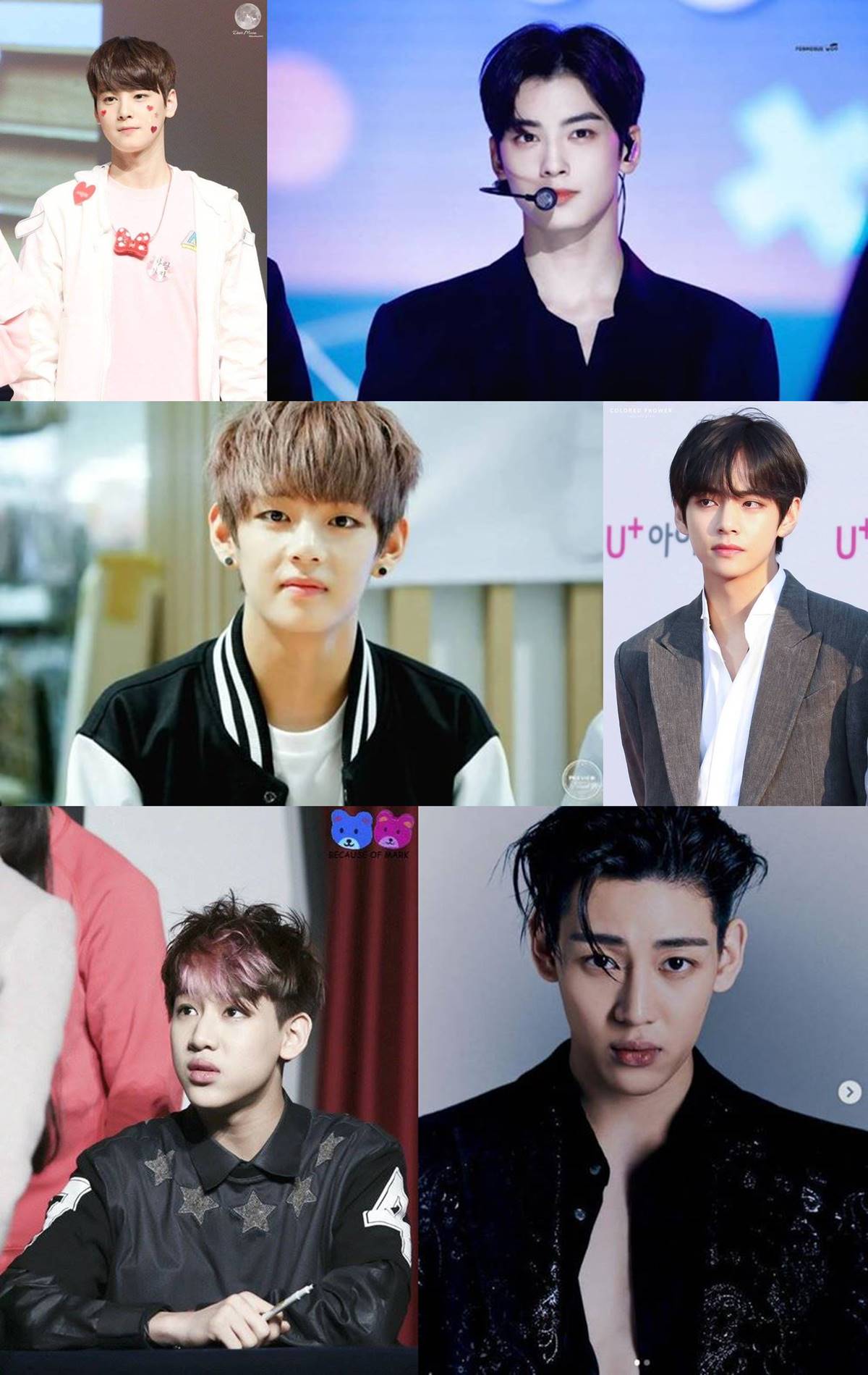 Perubahan fitur wajah Cha Eun Woo ASTRO, V BTS, BamBam GOT7