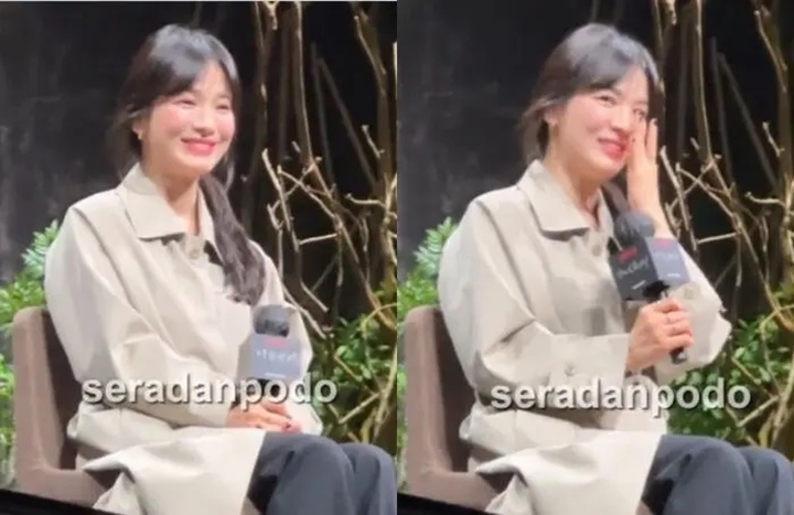 Song Hye Kyo Ngakak Sampai Nangis Saat Fans Parodi Dialog Viralnya di \'The Glory 2\'