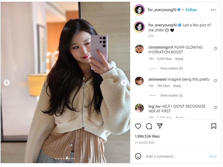 Jang Won Young Hampir Tak Dikenali Usai Pakai Riasan Smokey Eyes yang Menawan