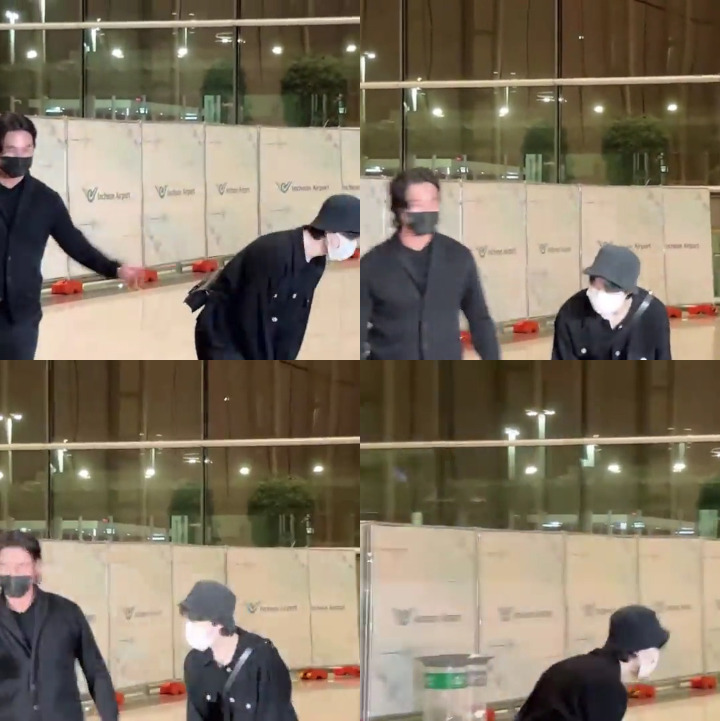Buru-buru, Jimin BTS Sempatkan Diri Sapa Reporter di Incheon Tuai Pujian Selangit