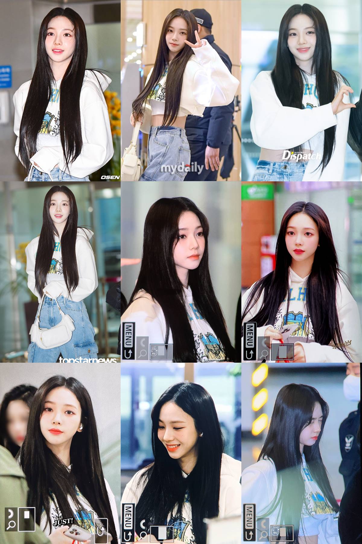 Penampilan Karina aespa di bandara
