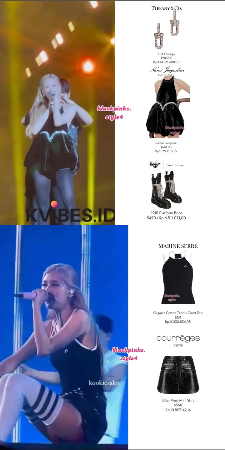Berbagai Outfit BLACKPINK Selama di Konser Jakarta, Ada yang Pakai Baju Baru