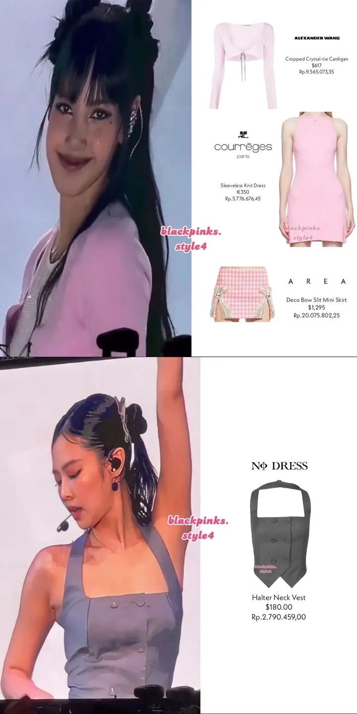 Berbagai Outfit BLACKPINK Selama di Konser Jakarta, Ada yang Pakai Baju Baru