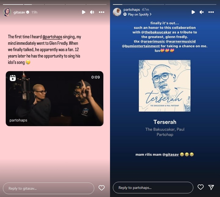 Suami Gita Savitri Nyanyikan Ulang Lagu Glenn Fredly, Suara Kelewat Mirip Bikin Merinding