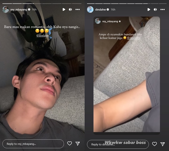 Rey Mbayang Ngenes Dinner Romantis Bareng Dinda Hauw Sempat Digagalkan Sang Anak