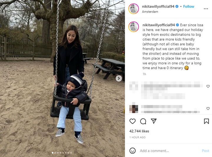 Nikita Willy dan Suami Ubah Haluan Soal Tempat Liburan Gegara Baby Issa