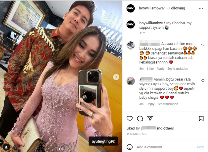 Boy William Sebut Ayu Ting Ting Support System Usai Dikritik Soal Jennie BLACKPINK