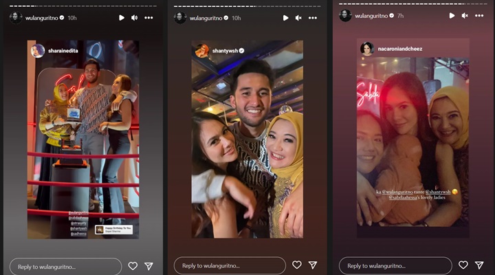 Sabda Ahessa Ultah, Keakraban Wulan Guritno dan Camer Disorot Sabda Ahessa Ultah, Keakraban Wulan Guritno dan Camer Disorot