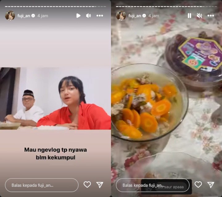 Fuji An Sahur Pertama Bareng Keluarga, Omongan Error Bikin Ngakak Fuji An Sahur Pertama Bareng Keluarga, Omongan Error Bikin Ngakak