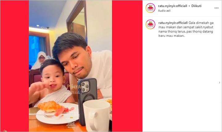 Baru Terungkap, Thariq Halilintar Bak Jadi Obat untuk Gala Sky yang Sempat Sakit Saat Umrah