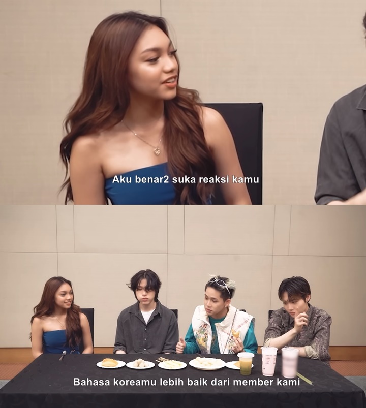 Naura dan Choi Hyun Suk TREASURE Saling Puji Saat Icip-icip Jajanan Lokal