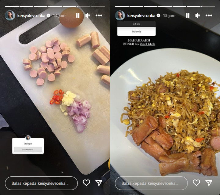 Keisya Levronka Pamer Persiapan dan Bumbu Masak, Endingnya Membagongkan