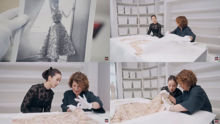 Jisoo BLACKPINK Terpana Saat Ditunjukkan Gaun Miss Dior Berusia 74 Tahun