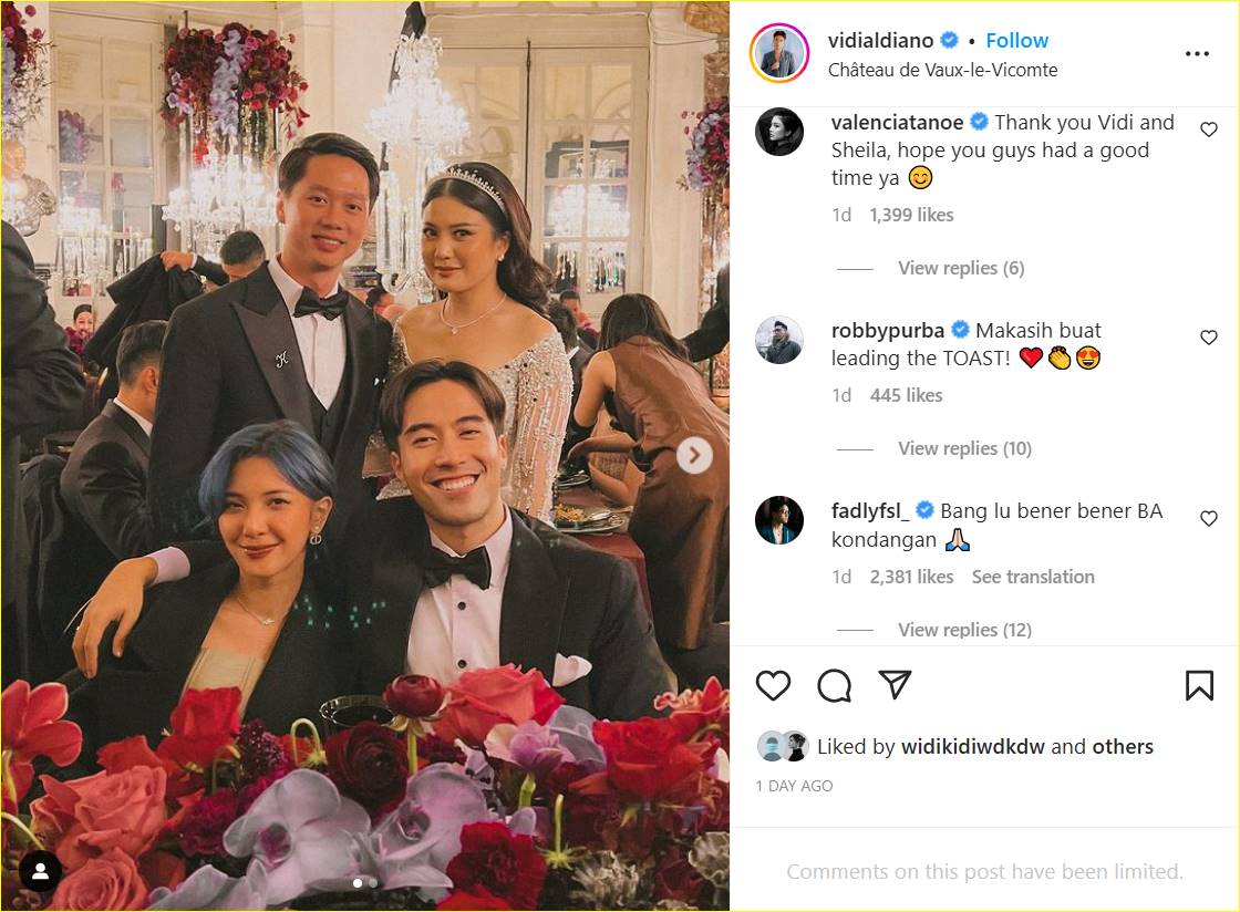 unggahan Vidi Aldiano dikomentari oleh Fadly Faisal