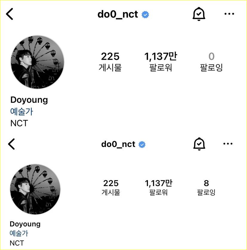 Doyoung NCT sempat unfollow semua orang