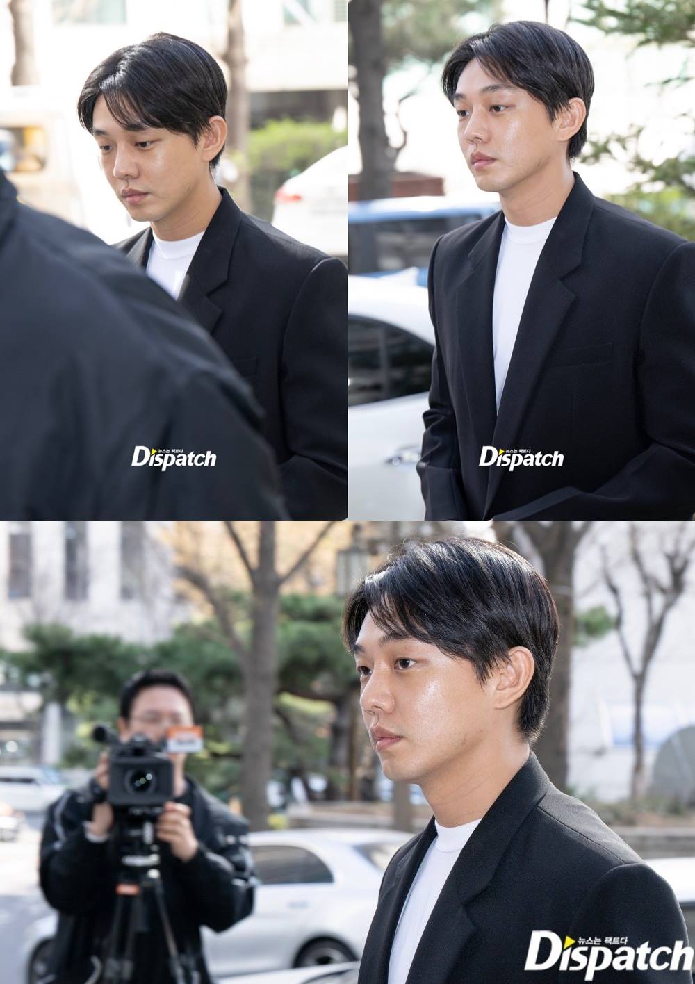 Potret Yoo Ah In ketika hadir di kantor polisi