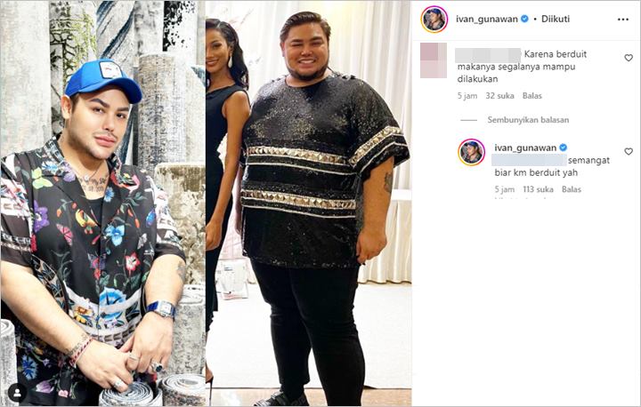 Perubahan Drastis Bentuk Badan Disebut Karena Faktor Duit, Jawaban Ivan Gunawan Makjleb