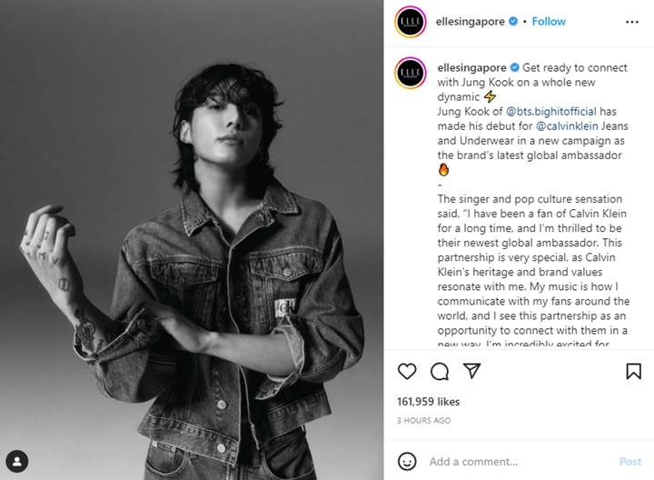 Jungkook BTS Ungkap Rasanya Jadi Global Ambassador Calvin Klein