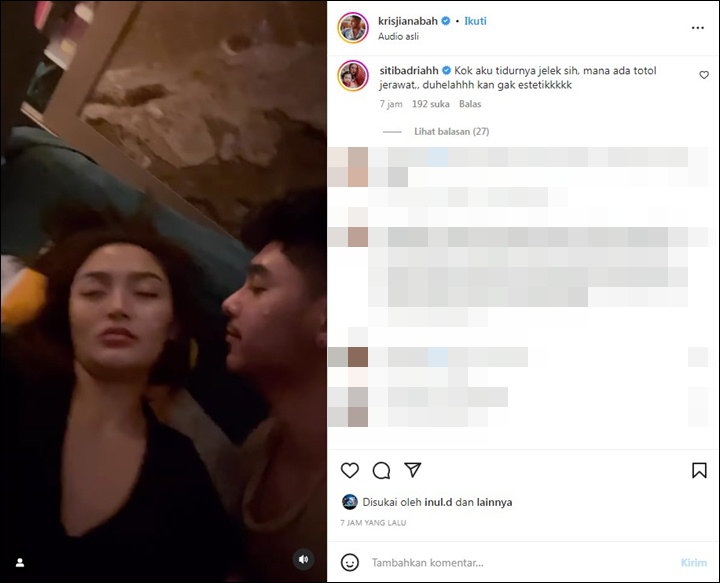 Krisjiana Baharudin So Sweet Rekam Perjuangan Siti Badriah Rawat Anak Malah Berujung Protes