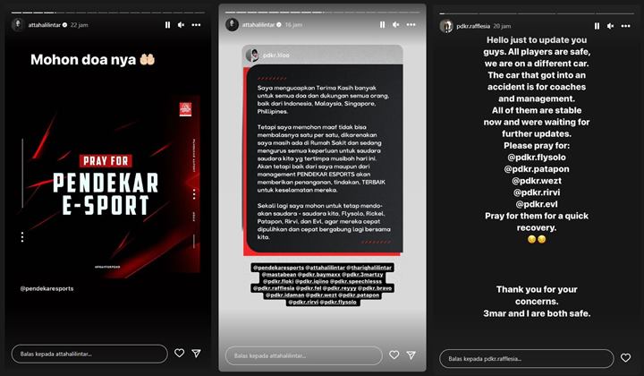 Kondisi Terkini Tim Pendekar Esports Milik Atta Halilintar yang Kecelakaan di Tol BSD Terungkap