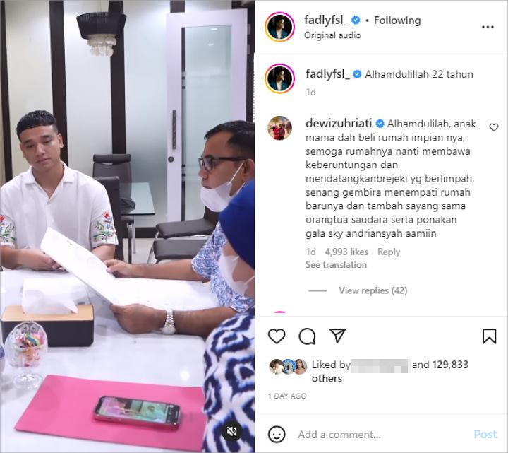 Fuji An Keibuan Pangku Gala Sky, Fadly Faisal Bikin Ortu Bangga Usai Beli Rumah Impian-Topik Pagi