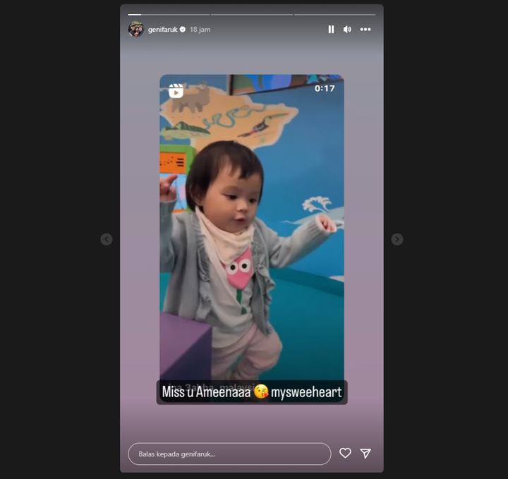 Geni Faruk Ibunda Atta Halilintar Ungkap Kerinduan Seraya Bagikan Video Ameena Aktif Berjalan