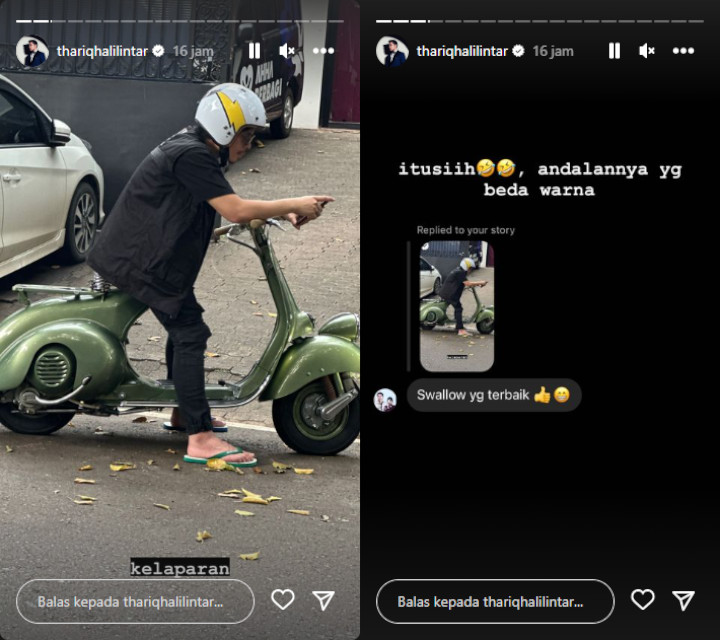 Thariq Halilintar Pamer Foto Candid Atta, Sandal Jepit Merakyat Disorot