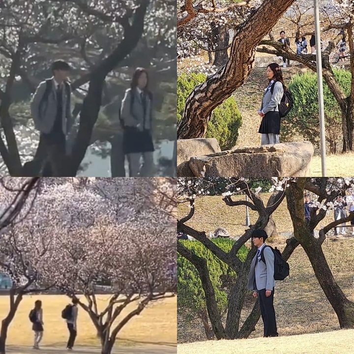 Park Shin Hye & Park Hyung Sik Syuting \'Doctor Slump\' Pakai Seragam Sekolah