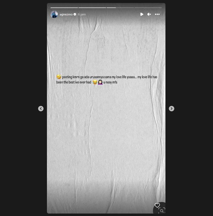 Dikira Putus, Agnez Mo Banggakan Soal Kehidupan Asmaranya dengan Adam Rosyadi